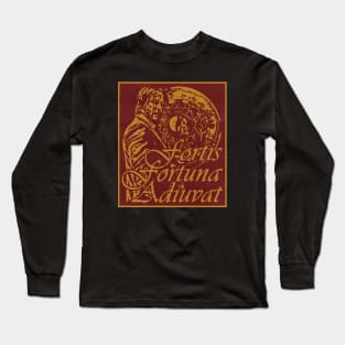 Pixelated John Wick - Fortis Fortuna Adiuvat Long Sleeve T-Shirt